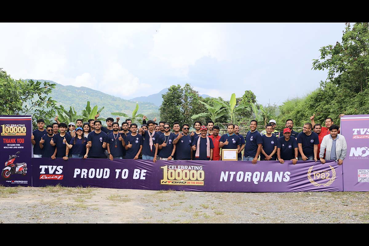 Jagdamba Motors wraps up Ntorq mileage test ride for NOG in Pokhara