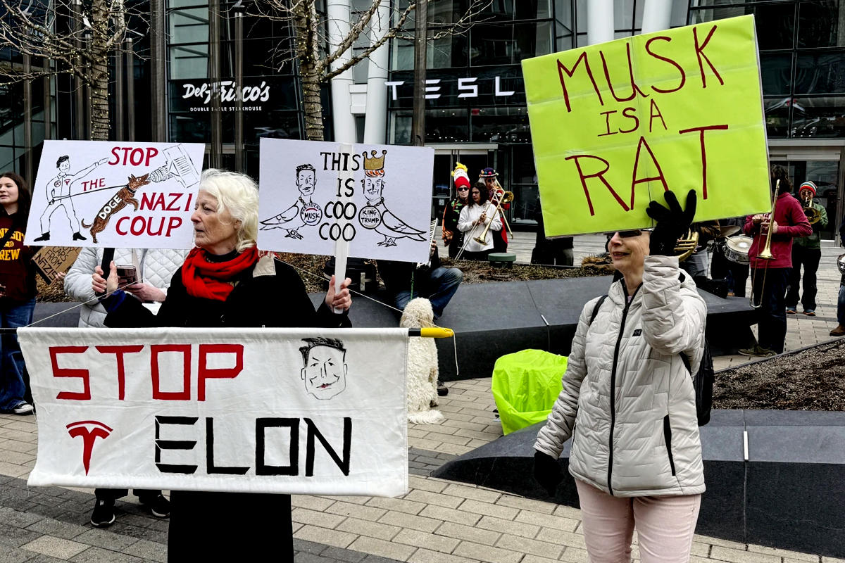 Protests Erupt Across U.S. Over Elon Musk’s Role in Trump’s Government Spending Cuts