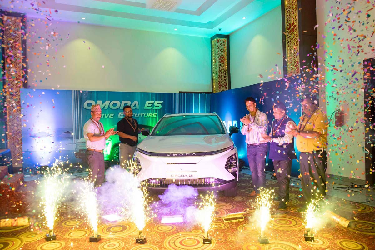 SPG Automobiles launches futuristic OMODA E5 EV in Nepalgunj