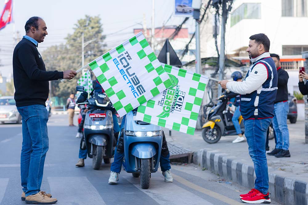 Jagdamba Motors celebrates milestone as TVS iQube completes 100,000km run with riders