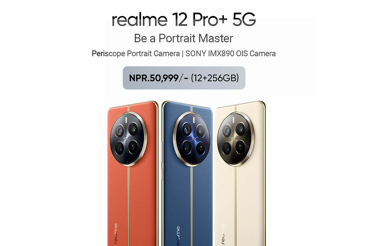 realme 12 Pro+ with segment first Periscope lens launched in Nepal